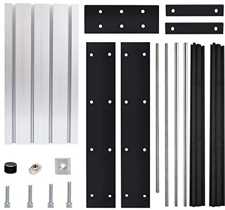 Duendhd Kit d'extension CNC 3018 - Kit de mise à niveau 3018 à 3040 compatible avec fraiseuse de gravure CNC 3018 (A)