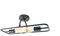 Lucande Wandleuchte, Wandlampe Innen Tornike (Design Modern) in Schwarz aus Metall (2 flammig E27) - Design Wandleuchten Wandbeleuchtung Schlafzimmer/Wohnzimmer Wohnzimmerleuchte