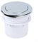 DAZZLEEX Toilet Push Button For Dual Flush Round Design With Smaller Inner Button With Concealed Cisterns(Silver)