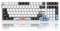 MageGee SKY98 Wireless Gasket Mechanical Gaming Keyboard, 96% Hot Swappable RGB Custom Creamy Keyboard with 5-Layer Sound Padding, BT/2.4G/USB-C, NKRO for Win/Mac (Waves, Blue Whale Switch)
