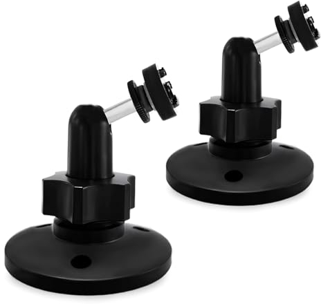 Zivif Outdoor Camera Mount, 2 Pack, Compatible with Blink Outdoor 4/3, XT/XT2, Trail & Solar Panels, Adjustable 360° Swivel & 90° Tilt, Waterproof, Black