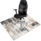 Lurowo Tapis Chaise de Bureau, Tapis de Protection Antidérapant pour Sols Durs, 90 * 120cm Tapis de Sol pour Bureau Facile à Nettoyer (F)