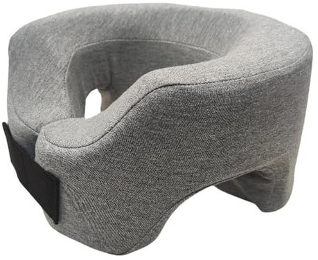 KBIBCK Cuscino a faccia in giù, Cuscino Per Lettino Da Massaggio, Cuscino Viso per massaggio, Cuscino per viso in memory foam per tavolo da massaggio, Viso Per Lettino Da Massaggio(Grigio chiaro)
