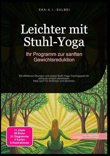 Leichter mit Stuhl-Yoga: Ihr Programm zur sanften Gewichtsreduktion: Mit effektiven Übungen und einem Stuhl Yoga Trainingsplan für zuhause einfach abnehmen. Ideal auch für Anfänger und Senioren.