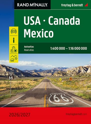 freytag & berndt Autoatlas USA - Canada - Mexico 2026/2027 1:400.000: Straßenatlas mit Spiralbindung, besonders gut lesbar