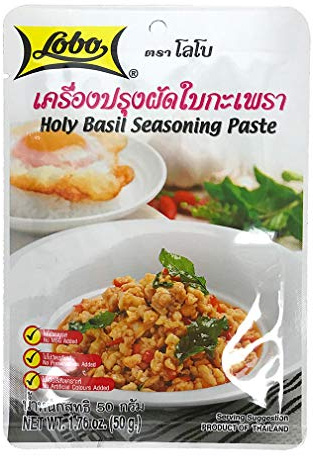 Thai Holy Basil Seasoning Paste 50g Lobo Brand