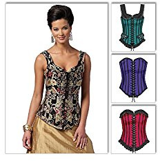 Butterick Patterns B5662 Size EE 14-16-18-20 Misses' Corsets, Pack of 1, White