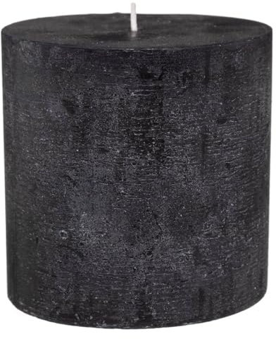 Atmosphera - Rustikale Kerze - schwarz - 663g - Schwarz