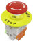 SODIAL (R) Rosso fungo Cap 1NO 1NC ferma emergenza Pulsante interruttore DPST AC 660V 10A
