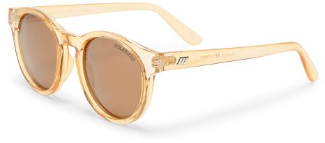 Le Specs. HEY MACARENA BLONDE - Polarisierte Sonnenbrille für Damen Runde Rahmenform mit hohem UV-Schutz LSP1702028