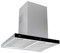 Teka DLH 686 T - Campana Extractora 60 cm, Decorativa, 3 Velocidades, Iluminación LED, Programador de Tiempo, Color Acero Inoxidable y Cristal Negro