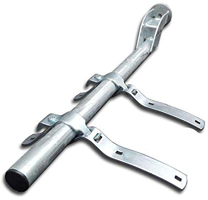 Kotflügel Tragrohr Halter Ø42 mm / 825 mm +2 x Befestigungskonsole aus verzinktem Stahl für LKW Anhänger