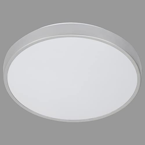 TELEFUNKEN - Led Deckenlampe Mit Bewegungsmelder Innen, Led Deckenleuchte Mit Sensor, 8M Reichweite, Neutralweißes Licht, Timer, 29 Cm, 12 W, 1200 Lm, Silberfarbig