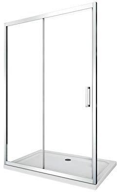 Glasduschtür 6 mm für Nischenmontage Höhe 190 cm Einbau reversibel (165-170 cm)