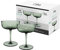 like. by Villeroy & Boch – Like Sage Champagne Coupe/Dessert Bowl Set 2 pces, Coloured Glass Green, Capacity 100 ml