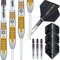 ‎Unicorn Protech Dartpfeile mit Stahlspitze, Silber/Gold, 22 g