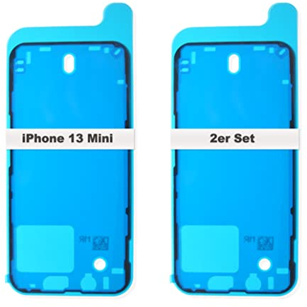 IS-TECK 2er Set Ersatz iPhone 13 Mini Kleber Für Display und Gehäuse Rahmen Dichtung Sticker Lcd Wasserdichtung Folie