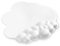 Attack Shark Cloud Mouse Pad with Wrist Rest Support,Ergonomic Mouse Mat,Non-Slip Base for Comfortable and Precise Control, Gaming Pad with Smooth Surface for Typing/Gaming Desk Accessories-White