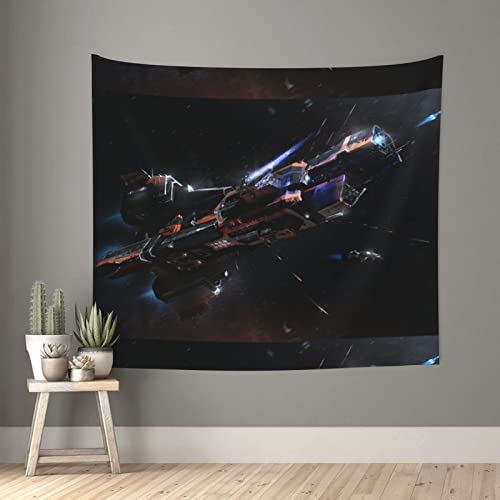 Ousika The Expanse Space Battles Bedruckter Wandteppich, Wandkunst, Dekor, ästhetischer Wandteppich für Schlafzimmer Wohnzimmer (152,4 x 130,9 cm)
