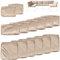 VIXLON Gartenmöbel Set Sitzkissenbezug ersetzen, Balkonmöbel Stoffbezug，Outdoor Patio Kissenbezüge mit Reißverschluss, Abdeckungen nur (14, Beige)