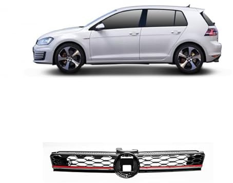 DM Autoteile 101040 Kühlergrill Kühlergitter kompatibel für VW Golf 7 VII 5G1 BQ1 BE1 BE2 Facelift 2017-2020 kompatibel für ACC