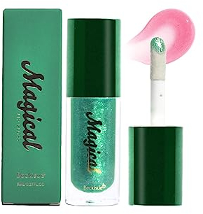 Pakivs Color Changing Lip Gloss Lip Oil Getönt,Magic PH Color Change Lip Stain Lippenbalsam,Lang anhaltender nährender Antihaft-Lipgloss für Frauen
