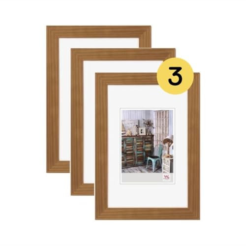 walther design Grado HI824E3 Lot de 3 cadres photo en bois de chêne 18 x 24 cm