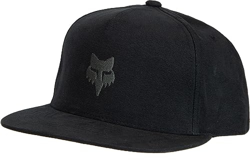 Fox Head Snapback Cap (one Size, Black/Charcoal)
