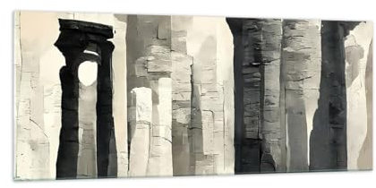 Panorama Bilder auf Glas 100x40cm Glasbild Die Architektur Spalte Felsen Groß Wanddeko Bild im Glas Schlafzimmer Küche Wandbilder Dekoration Wohnzimmer Modern Wand Kunstdruck Art GAB100x40-5972