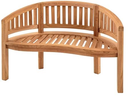 riess-ambiente.de Massive Gartenbank Empire Teak 120cm Natur Teakholz