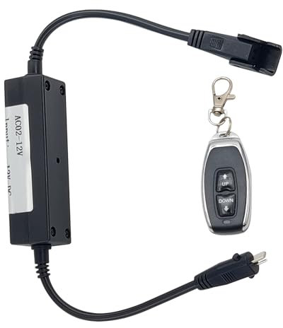JQDML Mando a distancia inalámbrico para actuador lineal de 12 V CC, kit de interruptor de control remoto hacia adelante y marcha atrás