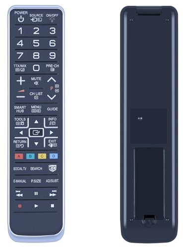 GOUYESHO Telecomando di ricambio AA59-00543A per Samsung SMART TV UE40D7000 UE46D7000 UE60D8000 UE60D8090 UE55D7000 UE60D8080 UE48D8000 UE55D70 00LSXZZ F per telecomando Samsung