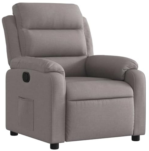 vidaXL Relaxsessel Taupe Stoff