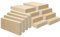 12 Stück Holzofen-Schamottesteine, Größe 22,9 x 11,4 x 3,8 cm, Feuerziegel für Holzofen, Kamine, Ziegelkamin