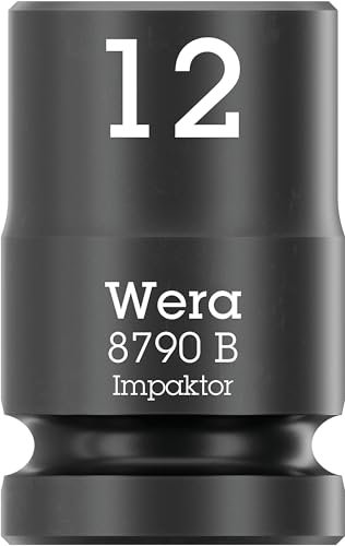 Wera 05005503001 8790 B Douilles Impaktor à emmanchement 3/8, 12 x 30 mm