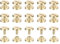 QUARKZMAN Paquet de 30 Vis Chicago en Laiton, 3X10mm, Vis à Tête Plate, Fixation Arrière, Clous, Rivets de Fixation pour Bricolage, Artisanat Du Cuir, Sangle de Ceinture