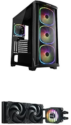 BOITIER PC STARRYKNIGHT Noir + ENERMAX Watercooling LIQMAXFLO SR 240 mm