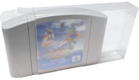 TRIPHKAR 10 Stück Transparent Spiele Hüllen Schutzhülle für Nintendo N64 Spiele Cartridge Box