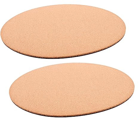 KITANDOVE 2pièces Tapis De Plante Liège sous-Plat Rond pour Pots De Fleurs Protection pour Intérieur Et Jardin