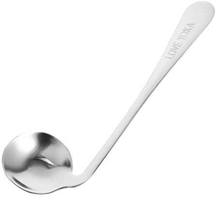 minkissy Gebogener Löffel Aus Rostfreiem Stahl Für Patienten Abgewinkelter Fütterlöffel Mit Selbstfütterndem Design Robust Und Langlebig Geeignet Für Feste Speisen Und Einfache Handhabung