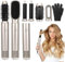 Air Styler 6 in 1 Hairstyler Set mit Auto Lockenstab, 1000W Magic Hair Styler Kit mit Haartrockner, Blasbürste, Föhnbürste, Glättungsbürste, fur Locken, Trocknen, Glätten, Volumengeben, Pflege