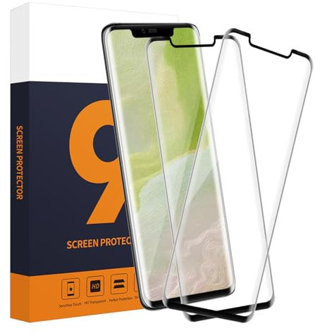 Cable Leader Schutzfolie für Panzerglas für Huawei Mate 20 Pro, 2 Stück 3D Kante Frei von Kratzern Displayschutzfolie für Huawei Mate 20 Pro Folie, Anti-Blasen Anti-Shedding HD-Klar Schutzglas