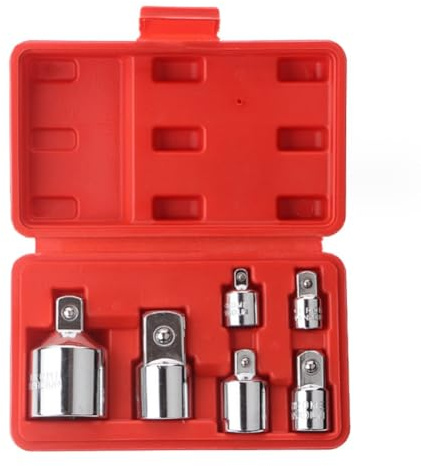Quystetes Lot de 6 adaptateurs de douille 1/2,3/8,1/4 - Adaptateur interchangeable avec clé à cliquet