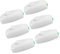 DIYEAH 6 Pcs Bedside Switch Safety Electrical Outlet Covers Childproof Outlet Cover Black Light Switch Hue Dimmer Switch Outlet Covers Proof Lamp Cord Switch Inline Abs White