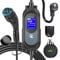 EVJUICION Chargeur Voiture Electrique 10 Mètres 3,68KW | 8-16A | 0-12H | IP67 EV Chargeur Type 2 avec Grand écran LED et Support Mural, Portabilité Cable Recharge Voiture Électrique Type 2 avec Sac