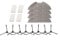 Kit de accesorios compatible con aspiradora Eureka NERE10s E10S con filtros y cepillos laterales (B)