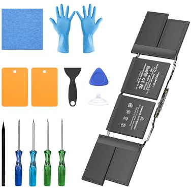 KayUren Replacement Battery for MacBook Pro A2141, 16-Inch, 2019 | Battery model: A2113, 11.36V 8700mAh 98.8Wh, up to 1000 cycles, 4 screwdrivers, tool kit, installation guide