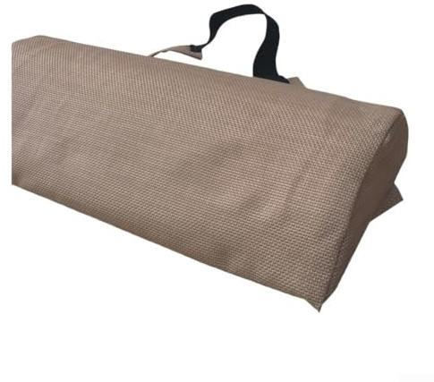 Kopf- und Nackenstützkissen mit verstellbarer Höhe für Liegestühle, entworfen für Atmungsaktivität und Komfort beim Entspannen im Freien (heller Kaffee 35 x 6 x 15)