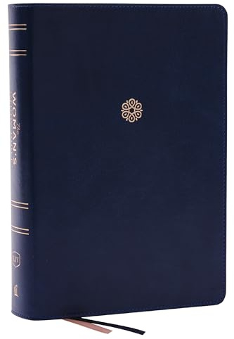 KJV, The Woman's Study Bible, Blue Leathersoft, Red Letter, Full-Color Edition, Comfort Print: Receiving God's Truth for Balance, Hope, and Transformation