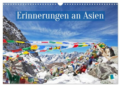 Erinnerungen an Asien (Wandkalender 2026 DIN A3 quer), CALVENDO Monatskalender: Vielfältiges Asien: Taktshang, Taj Mahal, Meiji-Shinto-Schrein, ... Wat, Tilla-Kori-Madrasa (CALVENDO Orte)